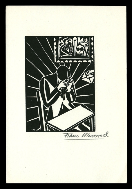 Houtsnede van Belgische kunstenaar Frans Masereel uit het werk l'idée
