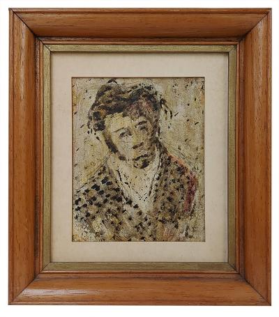 kleine tekening, oudere vrouw