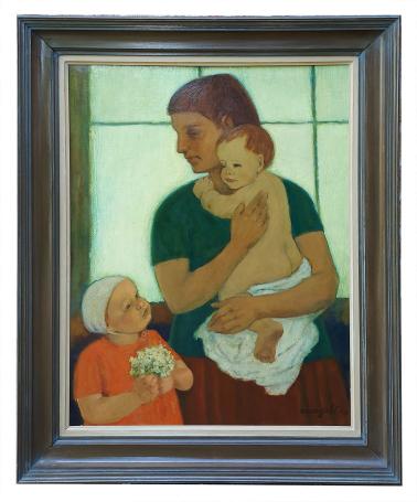 Moeder met de kinderen 1968