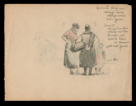 Schets femme I et femme II