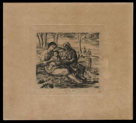 Gravure van de Belgische kunstenaar Gustaaf De Bruyne kopen