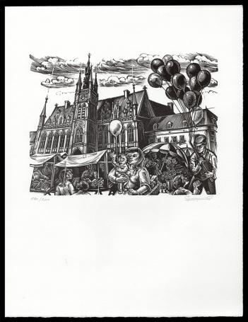 Jaarmarkt aan het stadhuis van Sint-Niklaas 120/200