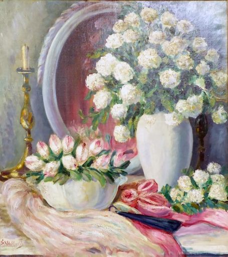 Stilleven van de schilder Gaston Wallaert