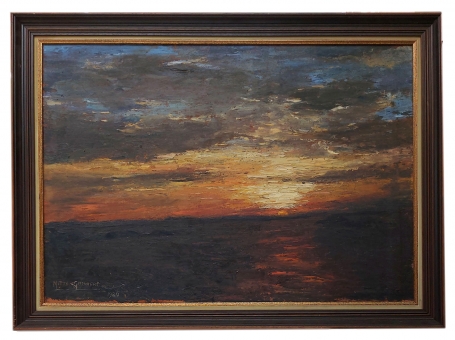 Zonsondergang op zee 1980