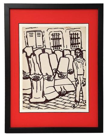 Jezus bezoekt de gevangenen 1951