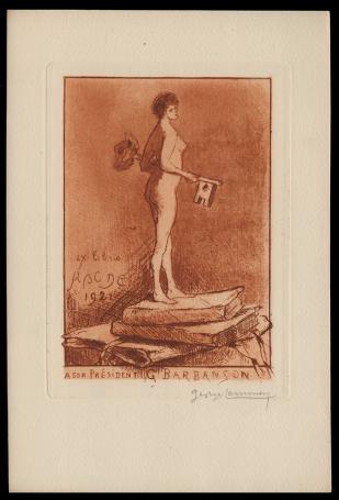 Ex Libris ABCDE a son Président G. Barbanson 1921