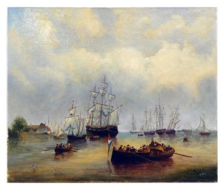 Schilderij van Belgische schilder Emile Geudens