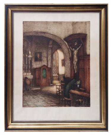 Biddend in de sacristie 184/300