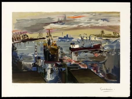 Boten in de haven 80/150