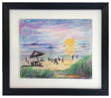 Mensen aan het spelen op het strand aan de Belgische kust