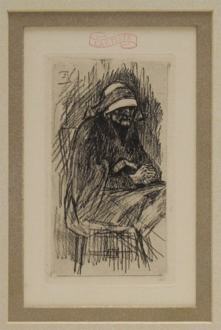 Ets van Félicien Rops le pilier de l'eglise