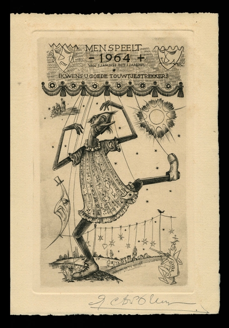 Gravure van de Belgische kunstenaar Gustaaf De Bruyne kopen