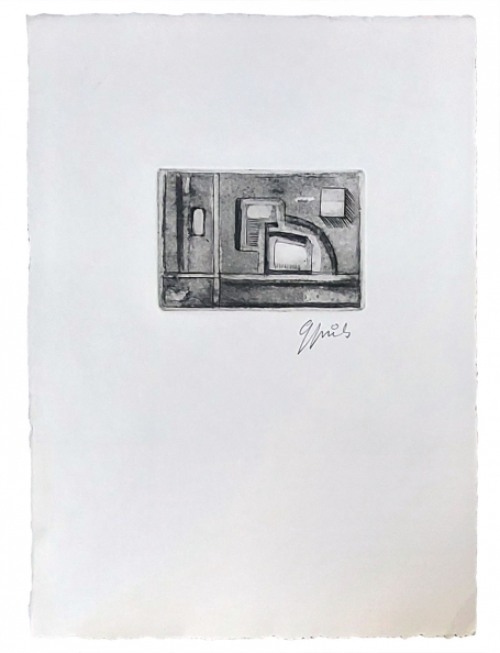 Klein abstract werkje (Ets)