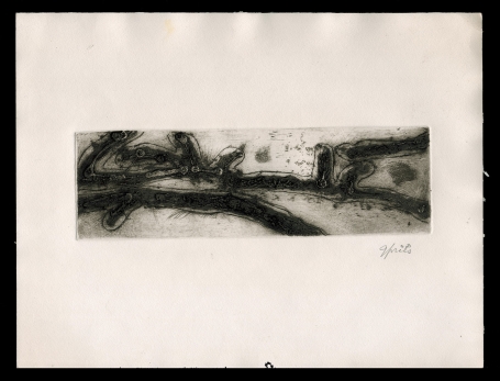 Grafisch werk, zwarte abstractie