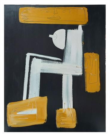 Patch Adams 2003, Blanco Y Negro – Acryl op doek – Glenn Vandesande – 21e eeuw