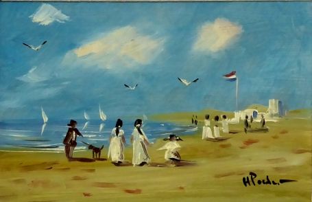 Nederlandse kunstschilder Henk Poeder