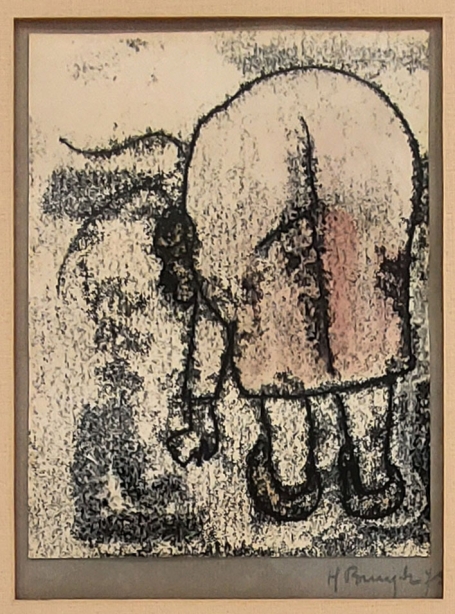 Expressionistische tekening van kunstschilder uit Antwerpen Harry Buyck