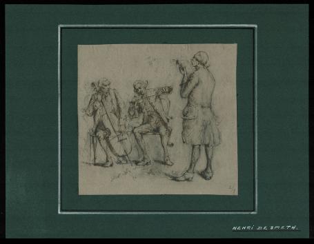 Tekening van de Belgische kunstenaar Henri De Smeth