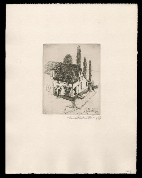 Le local des chasseurs à Uccle 1957