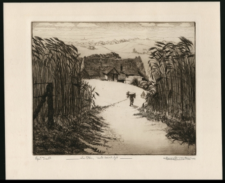 Les blés - Uccle Saint-Job epr. d'artiste 1947