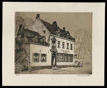 Uccle, lancien Vert Chasseur, hôtellerie 1734 démolie en 1952 14/300