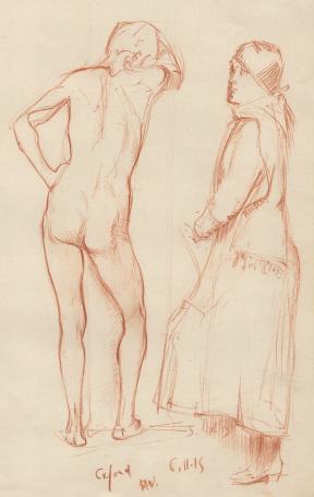 Tekening van de graficus Herman Verbrugge