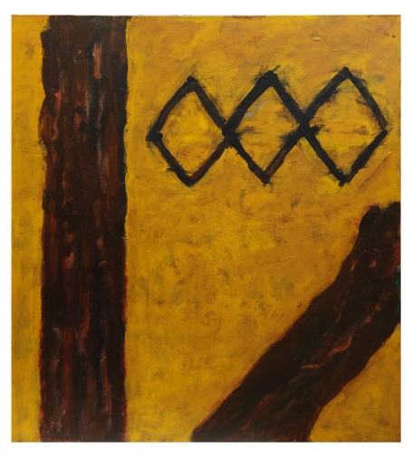 Abstract kunstwerk, Lijnen en ruiten 2010