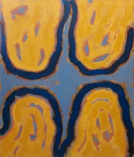 Groot abstract schilderij uit 2003 van Hilderson kopen