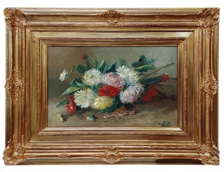 Hubert Bellis stilleven met bloemen