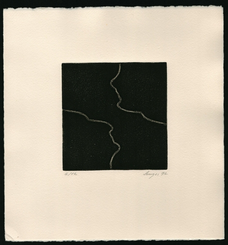 Zwarte abstractie Hugo I/V 1992 6/12