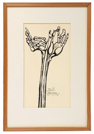 Pentekening F Handen 1974