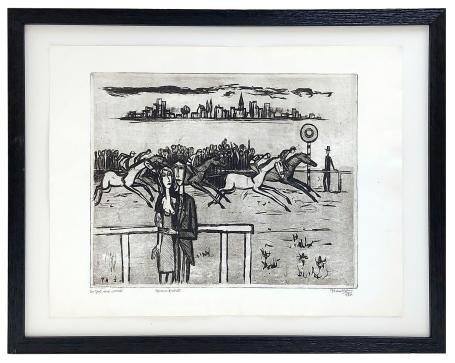 un pair aux courses 1976, épreuve d'artiste