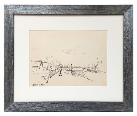 Bruggetje aan de vlaggenmast