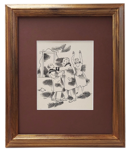 Tekening uit 1941 van Henry Van Straten kopen