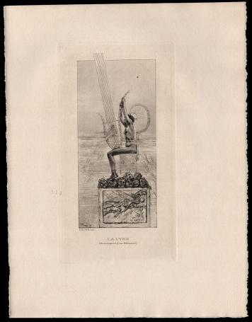 Heliogravure La Lyre (Frontispice pour Mallarmé) Exsteens 1110