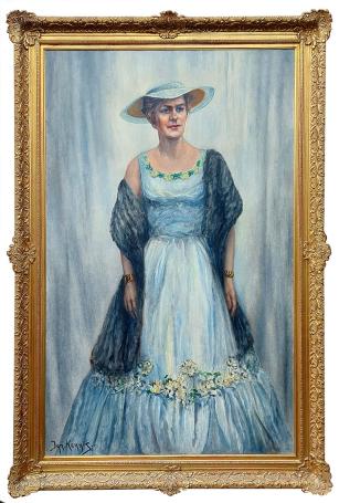 Statige dame – Oil on canvas – Ignace Kennis