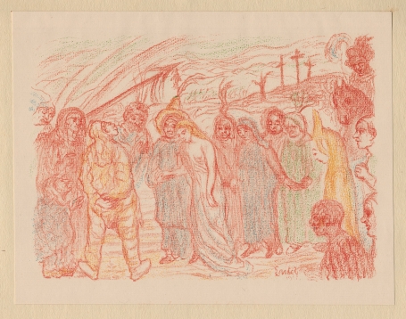 Litho van James Ensor uit 1921