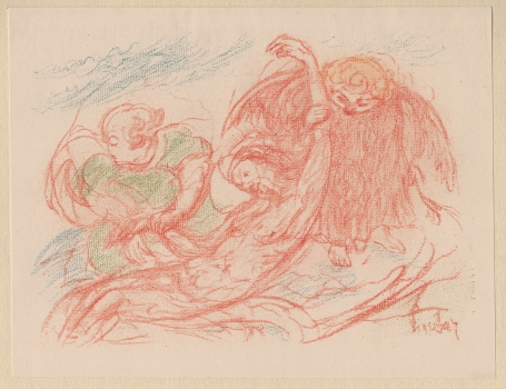 Litho van James Ensor uit 1921 die gemaakt werd in 1920