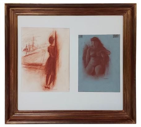 Rode krijttekeningen, vrouwen