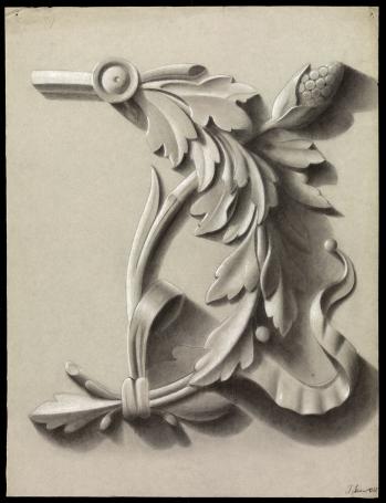 Decoratief 3-D element 1888