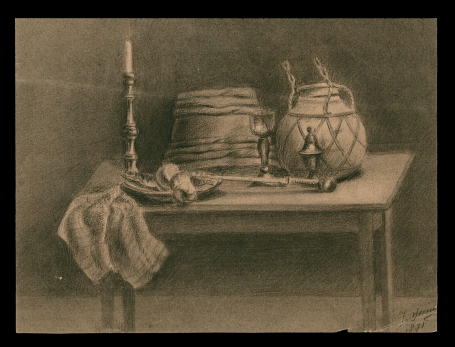 Stilleven op tafel 1891