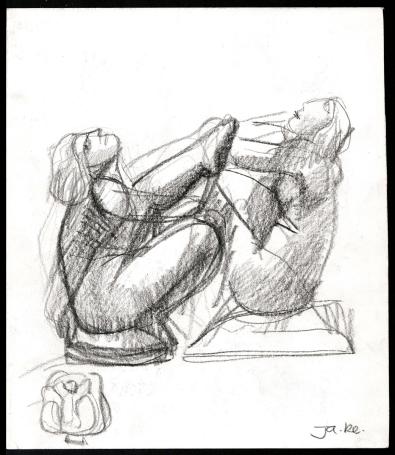 Ja ke, Schetsen G (voor- en achterkant)