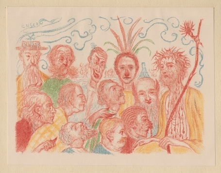 Litho van James Ensor uit 1921