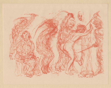 La flagellation uit 1921 van James Ensor