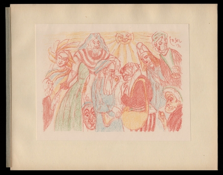 Litho uit 1921 van James Ensor kopen