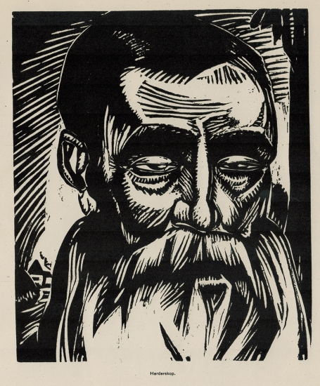 Linosnede van Jan Frans Cantré uit 1932