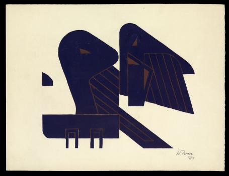 Kunstwerk op papier van Jan van der Zee