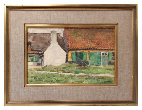 Aquarel De hoeve 1960