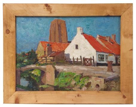 Dorpszicht met de kerk van Lissewege