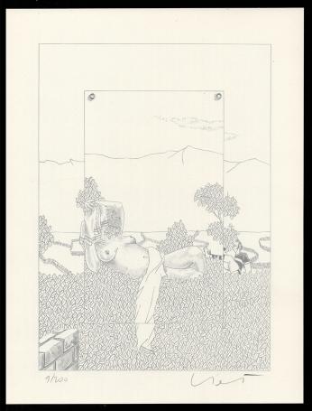 Liggend naakt in de haag 9/200